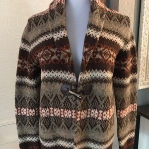 Vintage Nordic 100% Wool Sweater Susan Bristol
